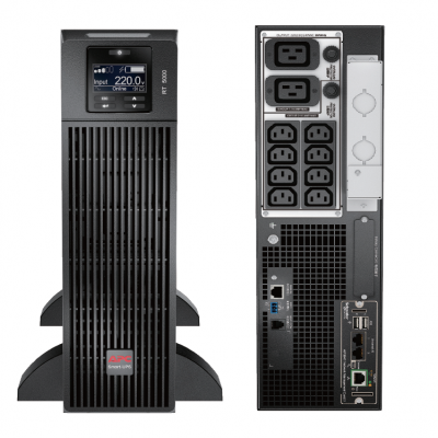 APC SURT10000XLI-CH-Smart UPS RT 10000, 10000VA/10000W, 在線式,塔式/機(jī)架6U,標(biāo)準(zhǔn)機(jī)內(nèi)置電池,更換電池APCRBC140, 單相220V/230V/240V,三相380V/400V/415V 4x IEC C13+4x IEC C19,硬接線, LCD液晶顯示