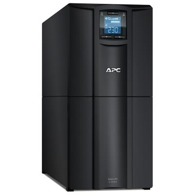 APC SMC3000ICH 3000VA, 在線互動(dòng)式,塔式標(biāo)準(zhǔn)機(jī),更換電池APCRBC150, 208/230V, 8x IEC C13+x IEC C19 outlets交流輸出口, AVR自動(dòng)穩(wěn)壓, LCD液晶顯示